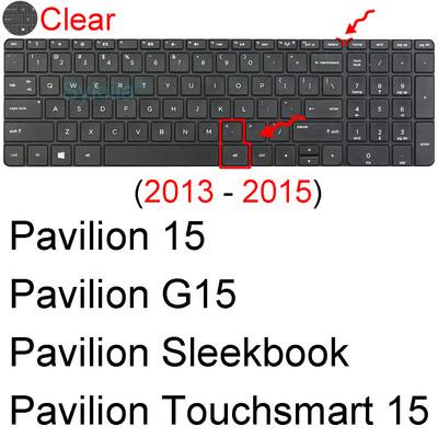 Poklopac tipkovnice za HP Pavilion 15 15-BC 15-BD 15-B 15-E 15-G 15-N 15-P G6 G7 M6 DV6 silikonska zaštitna futrola za prijenosno računalo TPU 15.6