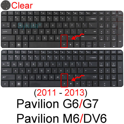 Poklopac tipkovnice za HP Pavilion 15 15-BC 15-BD 15-B 15-E 15-G 15-N 15-P G6 G7 M6 DV6 silikonska zaštitna futrola za prijenosno računalo TPU 15.6