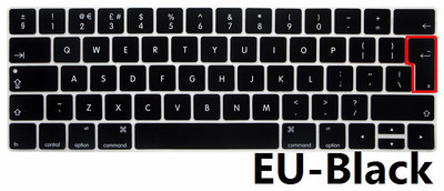 Mekana za Macbook Pro 13 15 2016 2018 A1706 A1989 A1707 Poklopac tipkovnice US EU SiliconZa Macbook Pro 13 15 Touch Bar maska tipkovnice