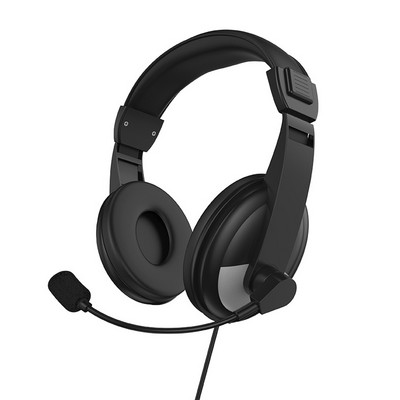 3,5 mm-es vezetékes fejhallgató sztereó basszus üzleti forgalmi fülhallgató mikrofonnal játékhoz való fejhallgató játék számítógéphez PC laptophoz