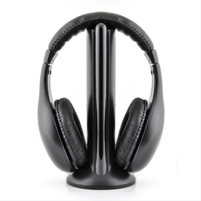 Belaidės radijo dažnio ausinės su 3,5 mm AUX sąsajos pokalbių stebėjimo „penki viename“ ausinės, tinkamos kompiuterio nešiojamojo kompiuterio adapteriui