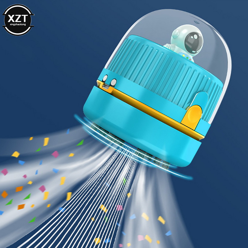 Mini bezvadu galda rokas putekļu sūcējs, pārnēsājams mājas automašīnas USB uzlādējams mazs galda putekļsūcējs nakts gaisma