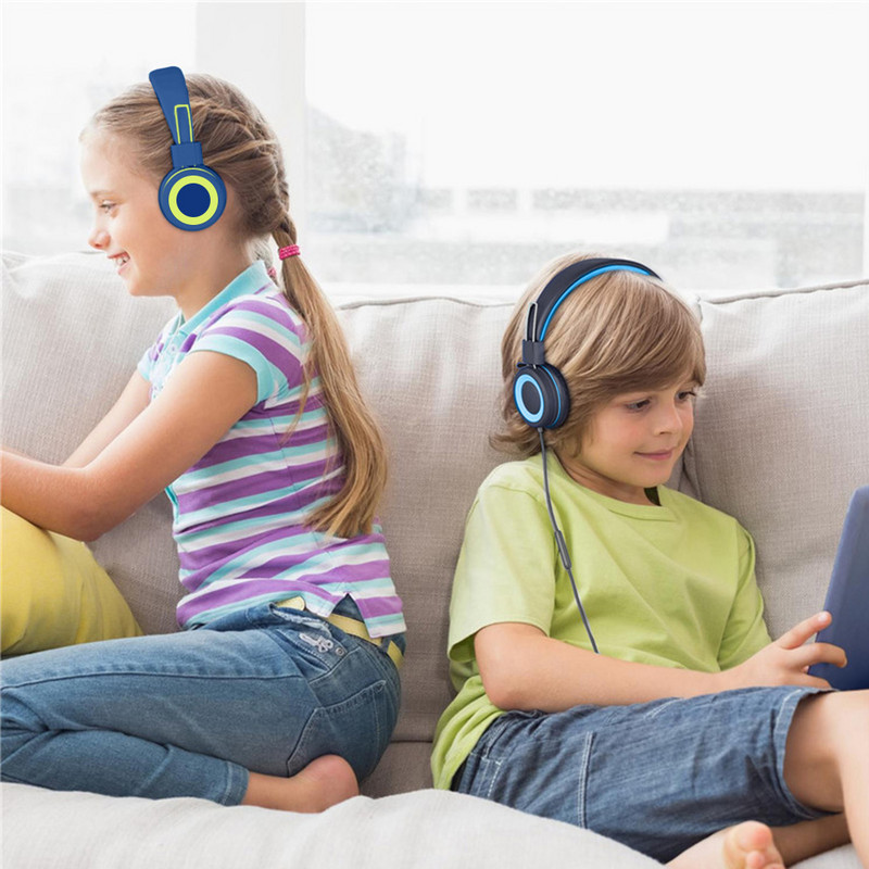Căști cu fir de 3 5 mm, PC de birou, laptop, montare pe cap pentru copii, căști pentru urechi, control linie, căști, ascultare muzică, jocuri