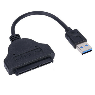 USB 3.1 tipo C į SATA 22 kontaktų 2,5 colio kietojo disko tvarkyklės SSD adapterio kabelio keitiklis (USB C į SATA)