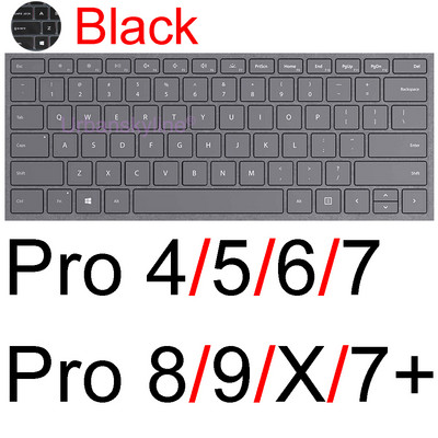 Klaviatūros dangtelis, skirtas „Surface Pro“ 9 8 7 6 5 4 3 2 X 7+ Plus, skirtas „Microsoft Laptop Studio GO Book RT Silicone Protector Skin Case 15“