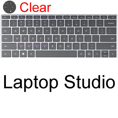 Klaviatūros dangtelis, skirtas „Surface Pro“ 9 8 7 6 5 4 3 2 X 7+ Plus, skirtas „Microsoft Laptop Studio GO Book RT Silicone Protector Skin Case 15“