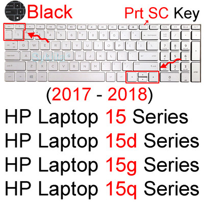 Husă pentru tastatură pentru laptop HP 15 15,6 inchi Seria 15t 15g 15q 15s 15z ca Essential Silicone Notebook Skin Film Accesorii pentru carcasă