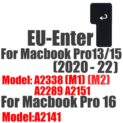 Nešiojamųjų kompiuterių klaviatūros dangtelis skirtas Apple Macbook Air 13 11 Pro 13/16/15/17/12 Retina Silikoninė apsauga Skin EU A2179 A2337 A2338 M1