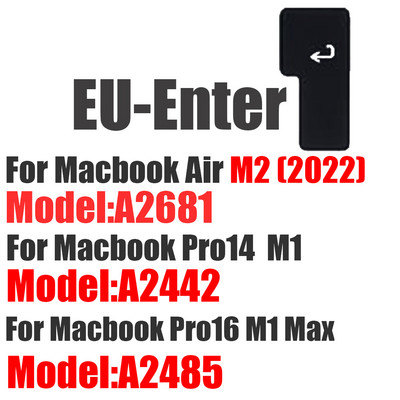 Nešiojamųjų kompiuterių klaviatūros dangtelis skirtas Apple Macbook Air 13 11 Pro 13/16/15/17/12 Retina Silikoninė apsauga Skin EU A2179 A2337 A2338 M1