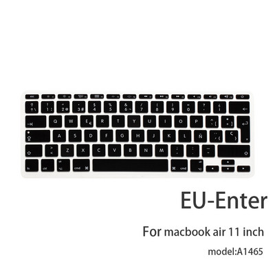 Με ñ Ισπανικό προστατευτικό καλύμματος πληκτρολογίου για macbook pro13 A2159 A1990 Για macbook air 13 A1932 A1466 Προστατευτική μεμβράνη πληκτρολογίου