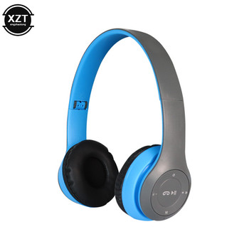 Безжични слушалки Bluetooth-съвместими 5.0 P47 слушалки с памет TF карта Audifono FM слушалки за телефони Компютри Лаптоп