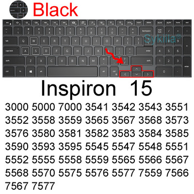 Poklopac tipkovnice za Dell Inspiron 15 3000 5000 3510 3511 3515 3520 3521 3525 5510 5515 5518 Pro Silicone Protector Skin Case 15.6