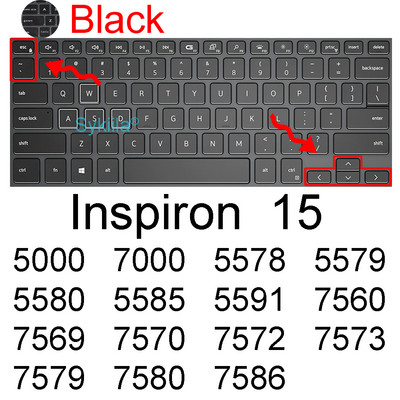 Poklopac tipkovnice za Dell Inspiron 15 3000 5000 3510 3511 3515 3520 3521 3525 5510 5515 5518 Pro Silicone Protector Skin Case 15.6