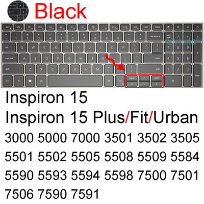 Poklopac tipkovnice za Dell Inspiron 15 3000 5000 3510 3511 3515 3520 3521 3525 5510 5515 5518 Pro Silicone Protector Skin Case 15.6