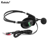 Ακουστικά υπολογιστή 3,5 χιλιοστών με μικρόφωνο Ακουστικά για υπολογιστή με ακύρωση θορύβου Ελαφρύ ενσύρματο ακουστικό για φορητό υπολογιστή