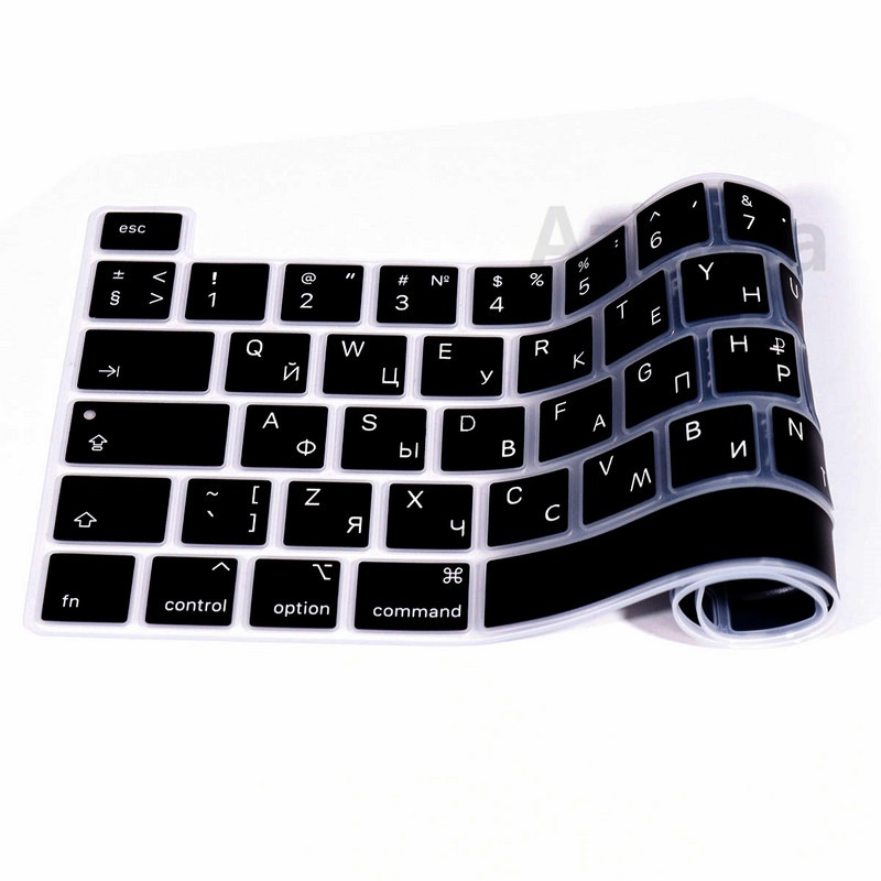 Soft for Macbook Pro 13 2020 M1 Chip A2338 Russian EU US Keyboard Cover Silicon for Macbook Pro 13 A2338 Russian Keyboard Skin