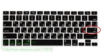 US EU Euro RU Корица на клавиатурата с руска буква за Macbook Air Pro Retina 13 15 Лаптоп Русия Protector skin For iMac 13.3 15.4