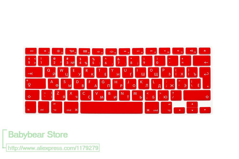 US EU Euro RU Tipkovnica s ruskim slovom za Macbook Air Pro Retina 13 15 Laptop Russia Protector skin Za iMac 13.3 15.4