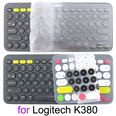 Капак за клавиатура K380 за Logitech K380 за Logi Wireless Silicone Protector Skin Case Film TPU Shell English Korean Clear Black