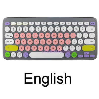 K380 maska za tipkovnicu za Logitech K380 za Logi Wireless Silikonska zaštitna maska za kožnu foliju TPU školjka engleski korejski prozirno crna