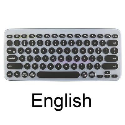 K380 maska za tipkovnicu za Logitech K380 za Logi Wireless Silikonska zaštitna maska za kožnu foliju TPU školjka engleski korejski prozirno crna