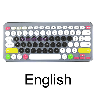 K380 maska za tipkovnicu za Logitech K380 za Logi Wireless Silikonska zaštitna maska za kožnu foliju TPU školjka engleski korejski prozirno crna