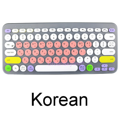 K380 maska za tipkovnicu za Logitech K380 za Logi Wireless Silikonska zaštitna maska za kožnu foliju TPU školjka engleski korejski prozirno crna