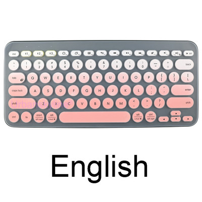K380 maska za tipkovnicu za Logitech K380 za Logi Wireless Silikonska zaštitna maska za kožnu foliju TPU školjka engleski korejski prozirno crna