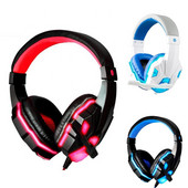 Žaidimų ausinės Žaidimų ausinės Žemieji dažniai Stereo Virš galvos ausinės Casque PC Nešiojamasis kompiuteris Mikrofonas Laidinės ausinės, skirtos nešiojamam kompiuteriui