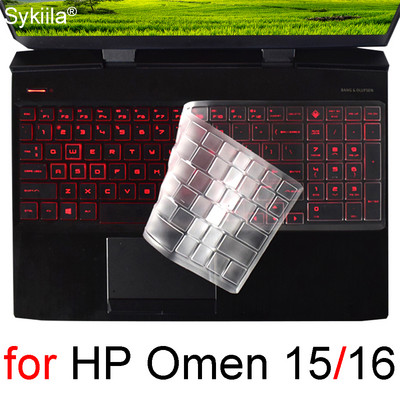 Klaviatūros dangtelis, skirtas HP Omen 16 15 15t 15z 16t 16z 7 6 Pro 5 Air 4 3 2 Protector Skin Case Silikoninis žaidimų nešiojamojo kompiuterio priedai 2021 m.