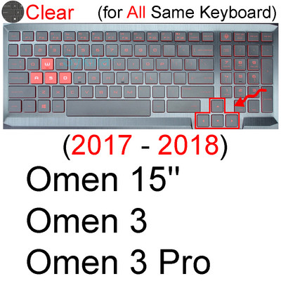 Κάλυμμα πληκτρολογίου για HP Omen 16 15 15t 15z 16t 16z 7 6 Pro 5 Air 4 3 2 Protector Skin Case Silicone Gaming Laptop 2021