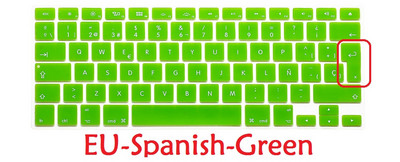 Ispanų kalba skirta Macbook Pro Retina 13 15 Air 13 EU US Ispanijos klaviatūros dangtelis Minkštas silicis A1466 A1278 A1286 klaviatūros apsauga