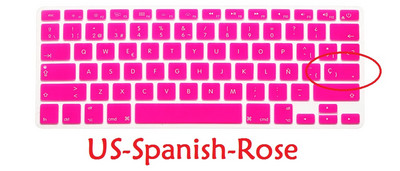 Ispanų kalba skirta Macbook Pro Retina 13 15 Air 13 EU US Ispanijos klaviatūros dangtelis Minkštas silicis A1466 A1278 A1286 klaviatūros apsauga