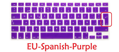 Ispanų kalba skirta Macbook Pro Retina 13 15 Air 13 EU US Ispanijos klaviatūros dangtelis Minkštas silicis A1466 A1278 A1286 klaviatūros apsauga