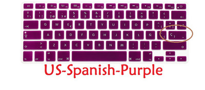 Ispanų kalba skirta Macbook Pro Retina 13 15 Air 13 EU US Ispanijos klaviatūros dangtelis Minkštas silicis A1466 A1278 A1286 klaviatūros apsauga