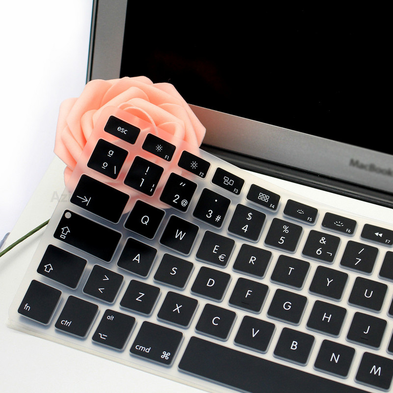 Ispanų kalba skirta Macbook Pro Retina 13 15 Air 13 EU US Ispanijos klaviatūros dangtelis Minkštas silicis A1466 A1278 A1286 klaviatūros apsauga