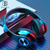 Slušalice za igrače Šareno svjetlo Slušalice Blutooth Surround Sound Stereo bežične slušalice USB s mikrofonom PC Laptop Slušalice