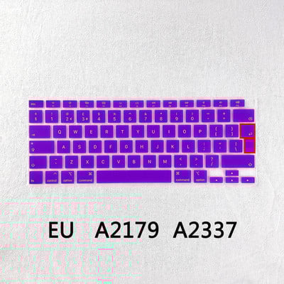 Poklopac tipkovnice za prijenosno računalo za Macbook Air 13 inča Modle 2019 A2179 2020 M1 A2337 EU US engleski jezik Poklopac tipkovnice Silikonska koža