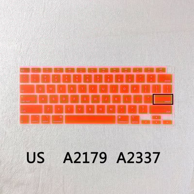 Poklopac tipkovnice za prijenosno računalo za Macbook Air 13 inča Modle 2019 A2179 2020 M1 A2337 EU US engleski jezik Poklopac tipkovnice Silikonska koža