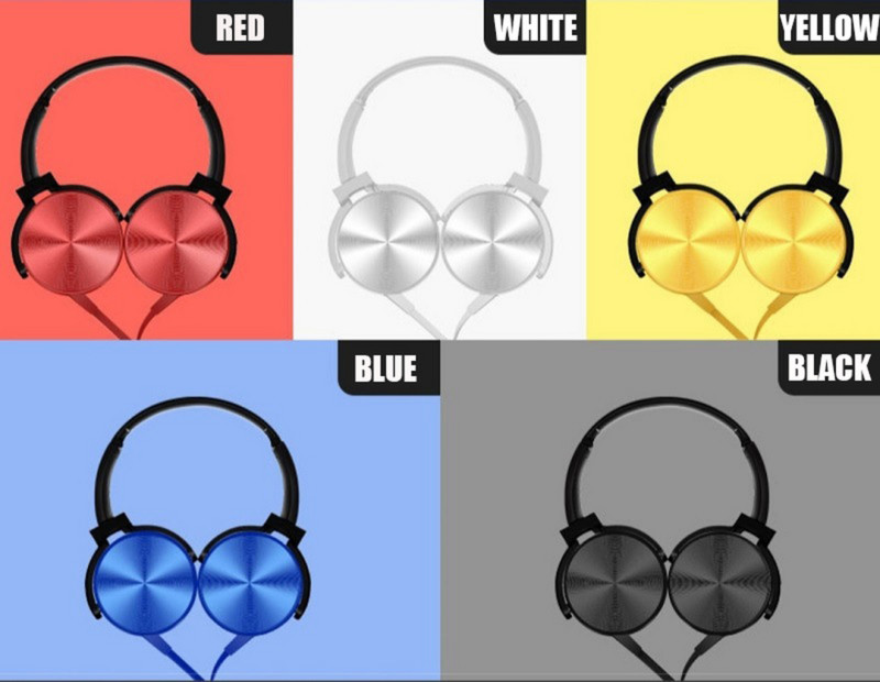 Stereo bas slušalice s mikrofonom, prijenosne žičane sklopive slušalice 3,5 mm audio slušalice za prijenosno računalo, stolni igrač