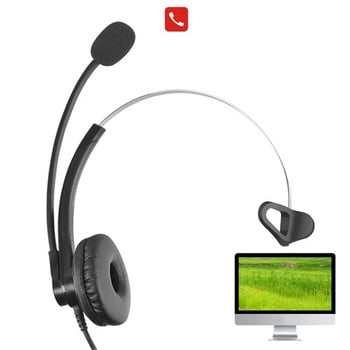 Ακουστικό τηλεφώνου Τηλεφωνικό κέντρο Ακουστικό Ακύρωσης Θορύβου Ακουστικά Θύρα USB Ακουστικά για Φορητό Υπολογιστή