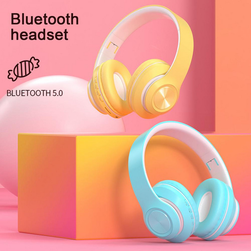 P33 spēļu austiņas austiņas Bluetooth 5.0 HiFi Sound Gamer austiņas ar mikrofonu tālruņiem PC klēpjdators Bluetooth austiņas