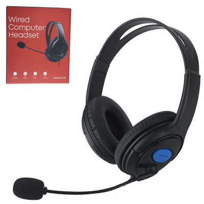 USB spēļu austiņas Regulējamas vadu datora austiņas ar mikrofonu Music Gamer austiņas klēpjdatoram Skype Office