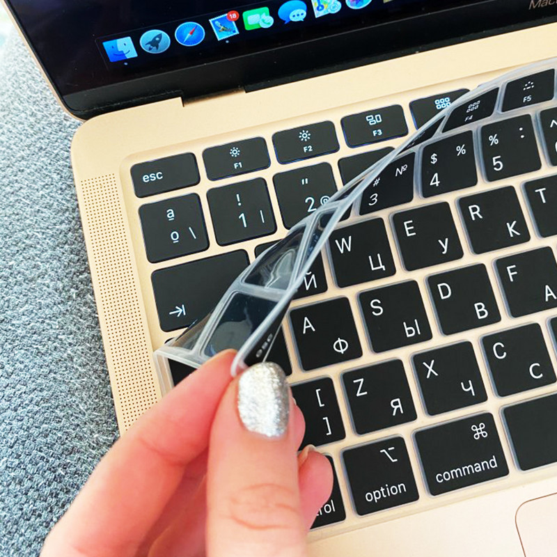 Tipkovnica ruskog prijenosnog računala za Macbook Air13 2020 Zaštitna folija za tipkovnicu 13" A2179 A2337 M1 silikonska maska za tipkovnicu