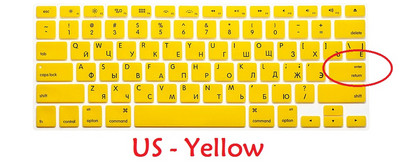 Za Macbook Air 13 Pro 13 15 CD ROM Retian 2015 Ruski EU US Poklopac tipkovnice Silikonski A1466 A1278 A1286 A1398 Poklopac tipkovnice