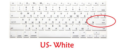 Za Macbook Air 13 Pro 13 15 CD ROM Retian 2015 Ruski EU US Poklopac tipkovnice Silikonski A1466 A1278 A1286 A1398 Poklopac tipkovnice