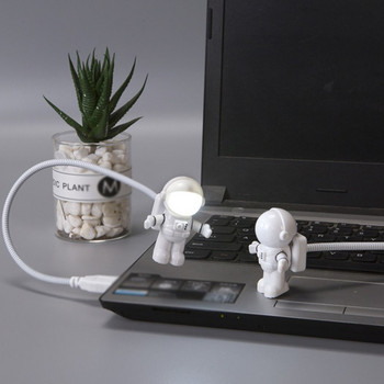 Φορητή λάμπα LED USB ανάγνωσης για εξοικονόμηση ενέργειας για φορητό φορητό υπολογιστή λάμπας έκτακτης ανάγκης USB Astronaut LED Night Light