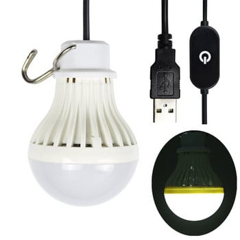 F3KE USB Portable LED for Touch Dimming Crush with 2.5m кабел за Indoor Outdoor Campi