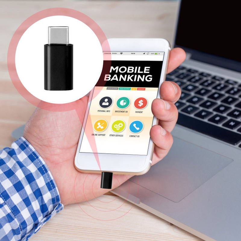 1 db C típusú USB adatblokkoló adatvédő Biztonságos adatblokkoló telefon adatblokkoló hordozható USB-adapter