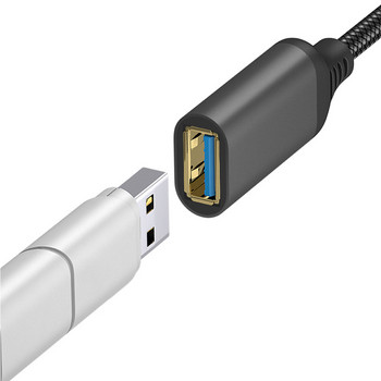 10 FT USB 30 Lines Καλώδιο επέκτασης καλωδίου μεταφοράς δεδομένων υψηλής ταχύτητας 3.0 Weave